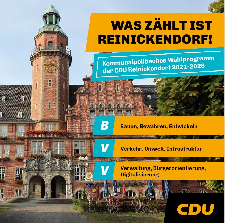 KOMMUNALPOLITISCHES WAHLPROGRAMM DER CDU REINICKENDORF 2021-2026